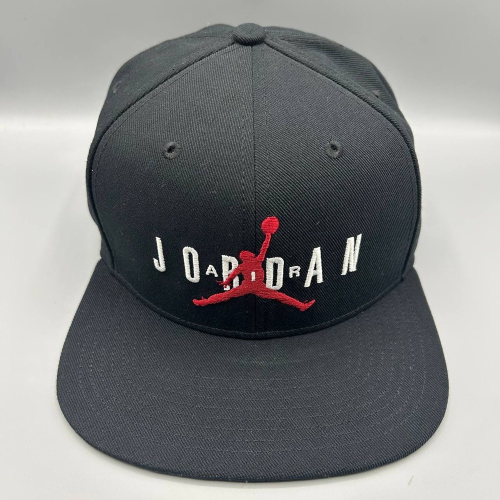 Air Jordan Hat Men Black Embroidered Jumpman Snap Back Cap